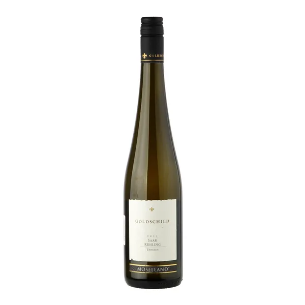 Vynas MOSELLAND Goldschild SAAR Riesling QBA trocken,  baltasis, sausas 0,75l 12%