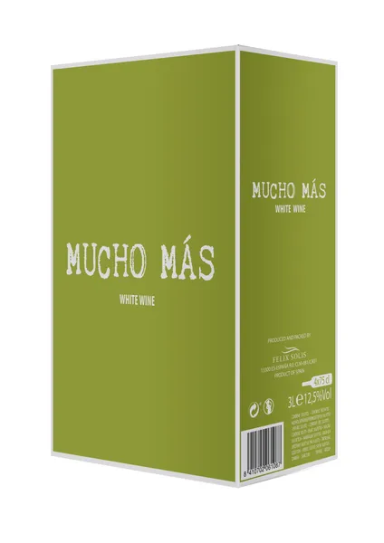 Vynas MUCHO MAS, BIB, baltas, sausas, 12,5%, 3 l
