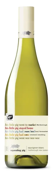 Vynas SQUEALING PIG, Sauvignon Blanc Marlborough, baltas, sausas, 11 %, 0,75 l