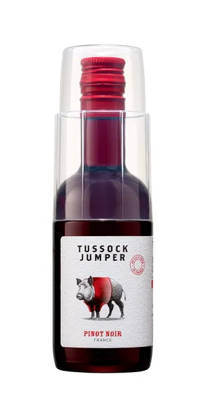 Sarkanvīns TUSSOCK JUMPER Pinot Noir, sauss, 12,5%-13%, 0.187l