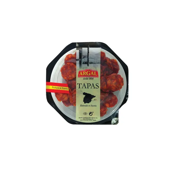 Vytinta dešra  ARGAL, Tapas CHORIZO, griežinėliais, a.r., 80 g