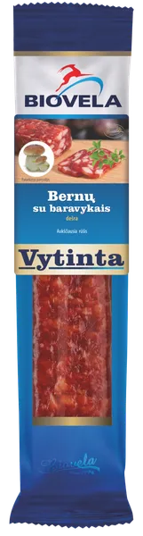 Vytinta dešra BERNŲ, su baravykais, aukščiausia rūšis, 200 g
