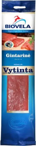 Vytinta GINTARINĖ kalakutienos dešra, BIOVELA, 200 g