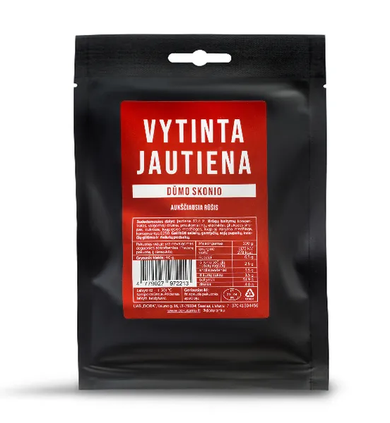 Vytinta jautiena, dūmo skonio, a.r, 40 g