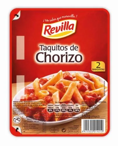 Vytintas dešra CAMPOFRIO, REVILLA,  Chorizo, supjaustytas kubeliais, 1r., 150 g
