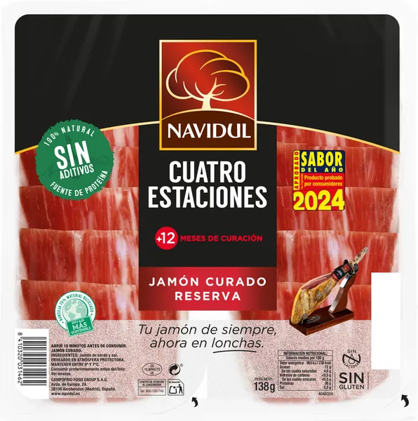 Vytintas kiaulienos kumpis CAMPOFRIO,  NAVIDUL  Extramadura, pjaustytas, 138 g