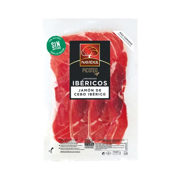 Vytintas kiaulienos mentės kumpis CAMPOFRIO, NAVIDUL Ibérico, griežinėliais, 104 g