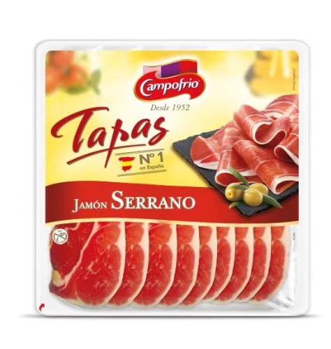 Žāvēts šķiņķis Jamon serrano, šķēlēs, extra, 300g