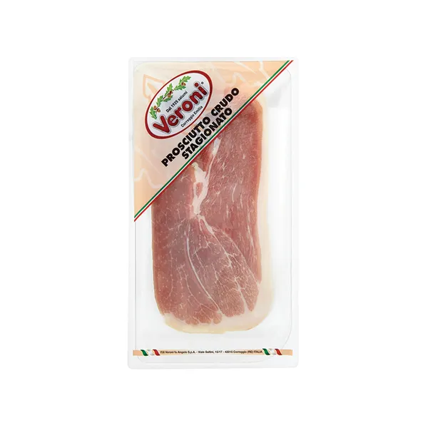Cūkgaļas šķiņķis vītināts PROSCIUTTO CRUDO STAGIONATO, izt. 10 mēn., sagr. 250g, Itālija