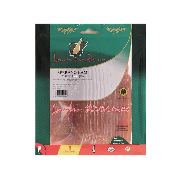 Vytintas kumpis SERRANO, griežinėliais, 400 g