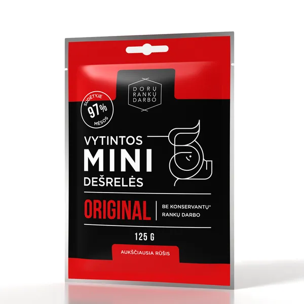 Vytintos kiaulienos mini dešrelės, DORA, 125 g