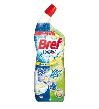 WC valiklis BREF Power Aktiv Gel, Lemon, 700 ml