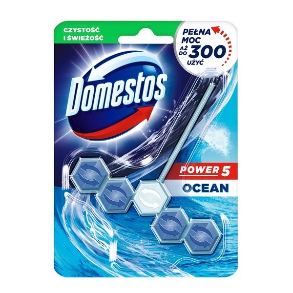 WC valiklis DOMESTOS Power 5, Ocean, 55 g