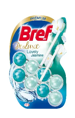 WC valiklis-gaiviklis BREF, DeLuxe Lovely Jasmine,  2 x 50 g