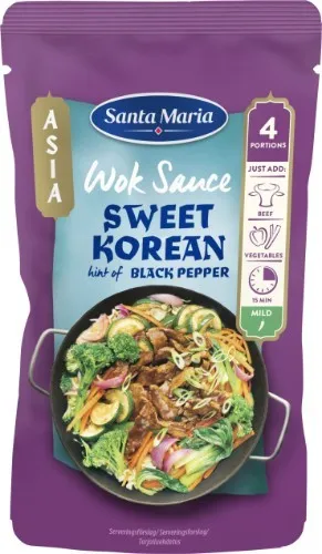 Wok padažas, Sweet Korean SANTA MARIA, 150g