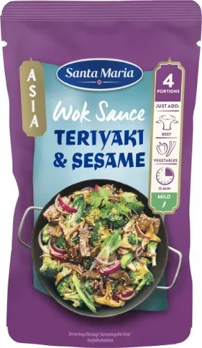 Wok padažas Teriyaki & Sesame, SANTA MARIA, 150g