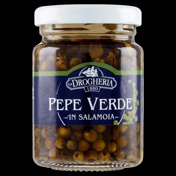 Žalieji pipirai LA DROGHERIA, sūryme,750g/ 400 g