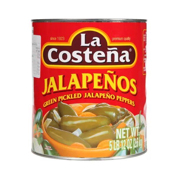 Žalios jalapeno paprikos, LA COSTENA, 2,89kg/1,55kg
