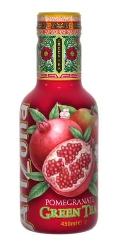 Žaliosios arbatos gėrimas ARIZONA, granatų skonio, 450ml PET