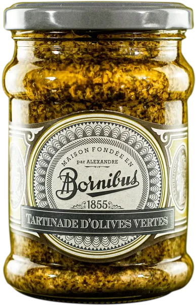 Zaļo olīvu pasta BORNIBUS, 250g