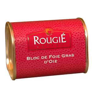 Žąsų kepenėlių paštetas ROUGIE, Block of foie gras, skardinėje, 145 g