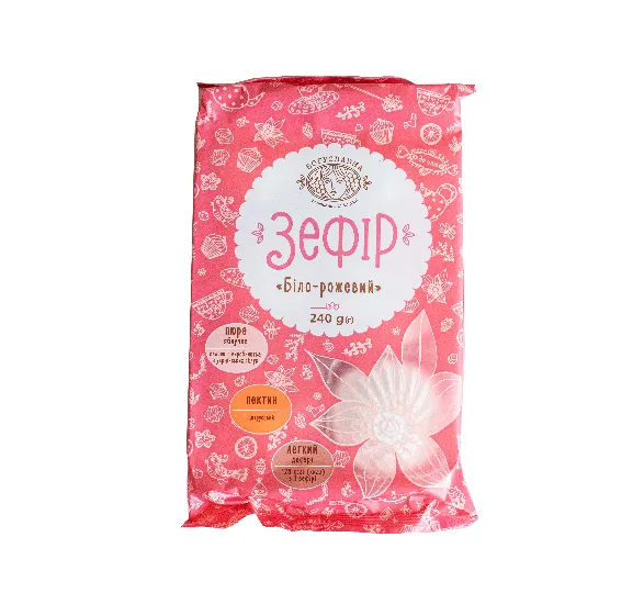 Zefīrs BOGUSLAVNA, balts/rozā, 240g