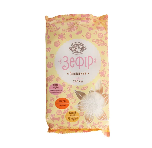 Zefīrs BOGUSLAVNA, ar vaniļas garšu, 240g