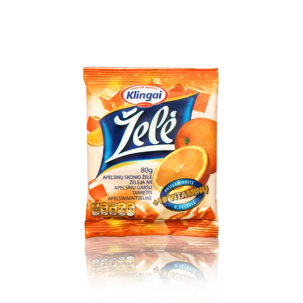 Želė KLINGAI, apelsinų skonio, 80 g