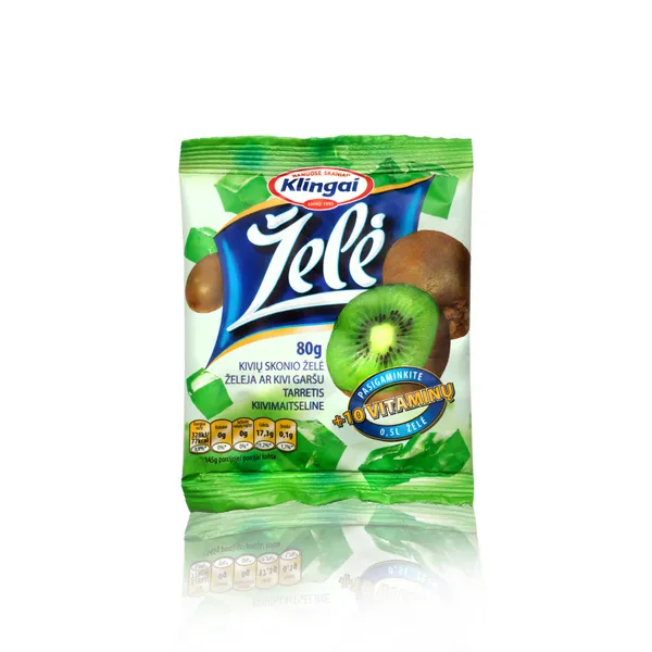 Kivių skonio želė KLINGAI, 80 g