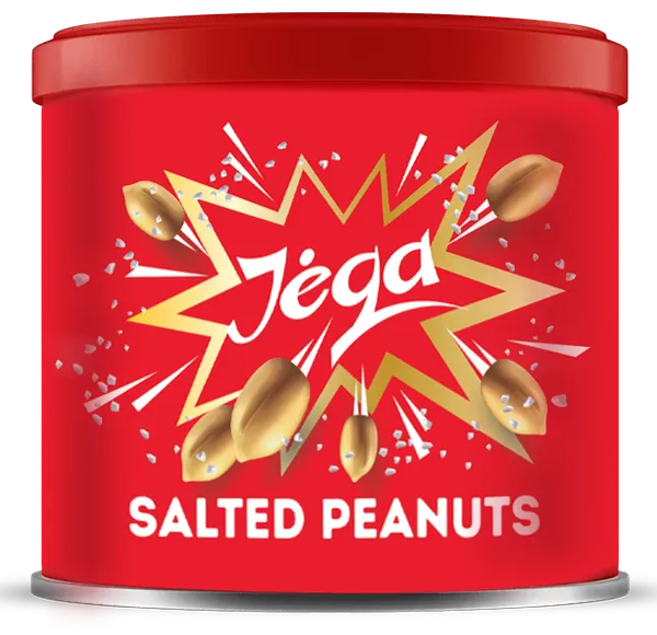 Žemės riešutai JĖGA, skrudinti, su druska, 140 g