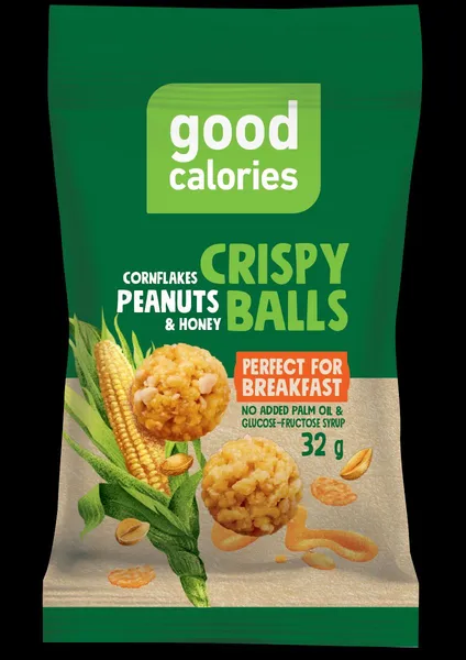 Grauzdēta uzkoda ar zemesriekstiem un medu  GOOD CALORIES, 32g