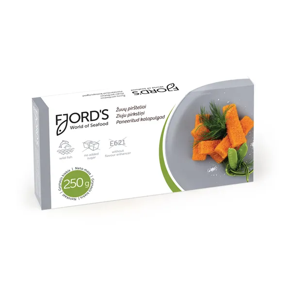 Žuvies piršteliai FJORDS, 250 g