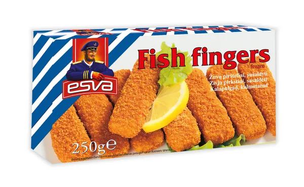 Žuvų piršteliai 50%, ESVA, 250g