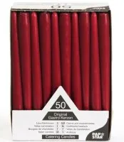Žvakė, bordo, D 2,2 cm, L 25 cm, 7 h, 50 vnt