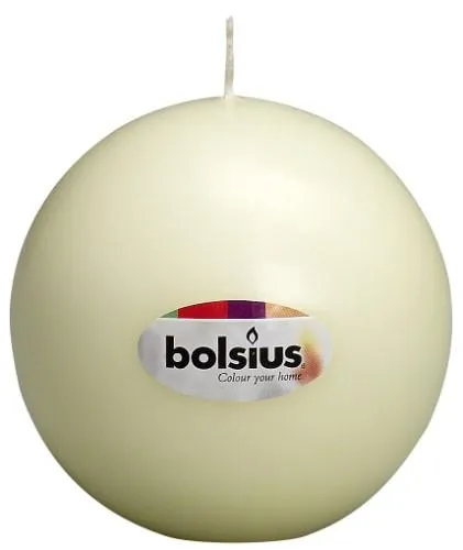 Žvakė - burbulas BALL, kreminė, D 7 cm, 16 h, vnt