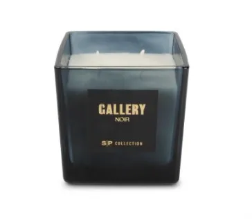 Žvakė Gallery Noir, kvepianti, 10 x 10 cm, H 10 cm, 550 g, iki 30 h, vnt