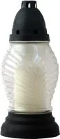 Žvakė, kapų, S-198, su įdėklu/stikle, H 24 cm, degimo laikas iki 36 val, vnt