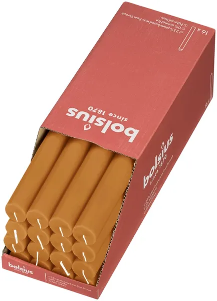 Svece BOLSIUS Rustic Honey, dzeltena, D 2,3 cm, L 27 cm, 13st.