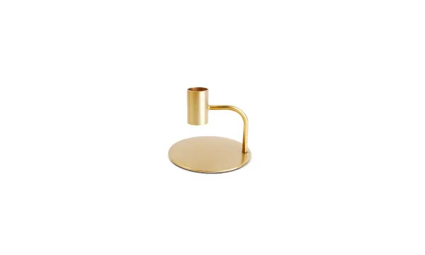 Žvakidė Gold, metalas, D 10 cm, H 8 cm, vnt