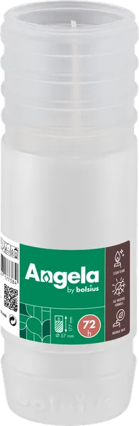 Kapu svece BOLSIUS Angela, uzpildāma, H 17,5 cm, 72st.