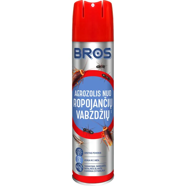 Aerozolis nuo ropojančių vabzdžių BROS, 400 ml