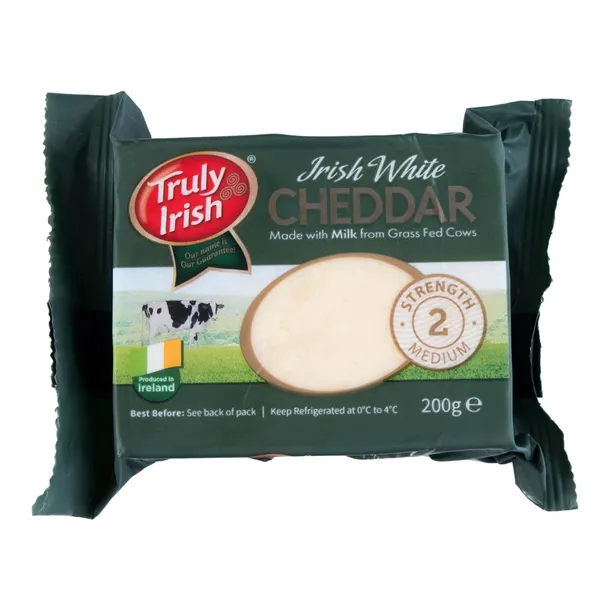 Airiškas čederio sūris TRULY IRISH, 50% rieb., 200 g (sausoje medžiagoje)