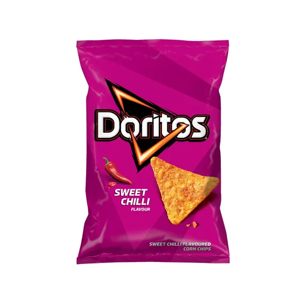 Aitriosios paprikos skonio kukurūzų traškučiai DORITOS SWEET CHILLI, 90 g