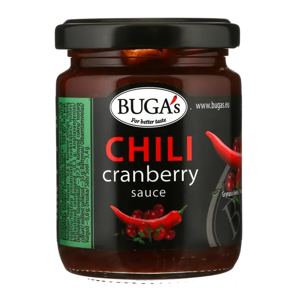 Aitriųjų paprikų ir spanguolių padažas BUG'AS, 170 g