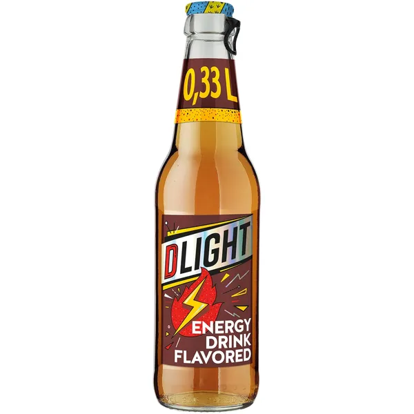 Gazuotas alaus kokteilis energinio gėrimo skonio DLIGHT, 2,9 %, 0,33 l