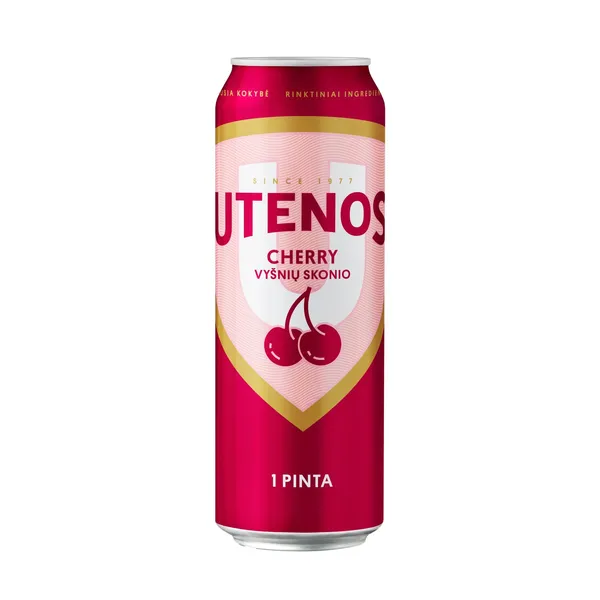 Alaus kokteilis UTENOS, vyšnių skonio, 4,6 %, 0,568 l
