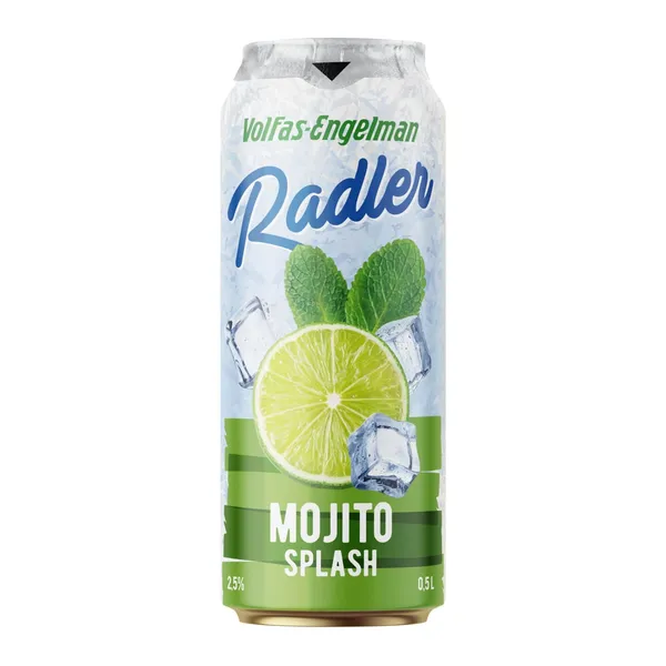 Alaus kokteilis VOLFAS ENGELMAN "Radler Mojito splash" , 2,5%, 0.5l