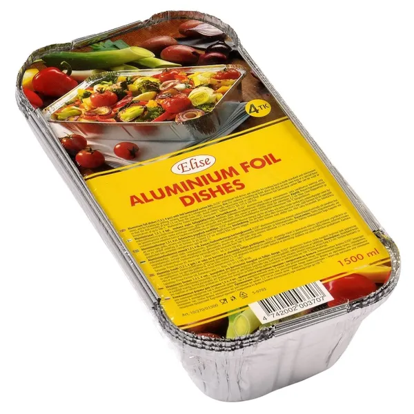 Aliumininės folijos lekštė ELISE, 1,5 l, 4 vnt.