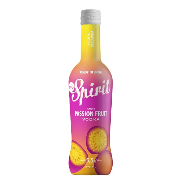 Alkoholinis kokteilis MG SPIRIT VODKA & PASSION FRUIT, 5,5 %, 0,275 l