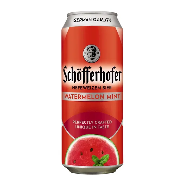 Kvietinio alaus kokteilis SCHOFFERHOFER WATERMELON MINT, 2,5 %, 0,5 l